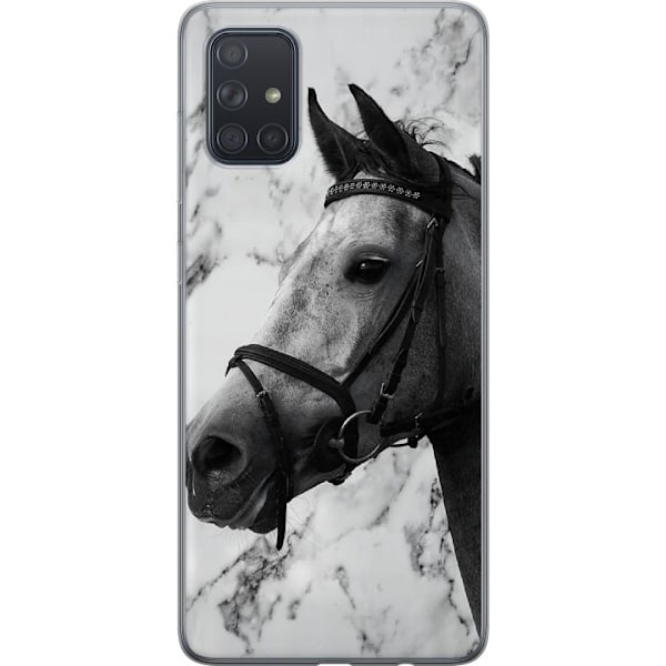 Samsung Galaxy A71 Läpinäkyvä kuori Hevonen