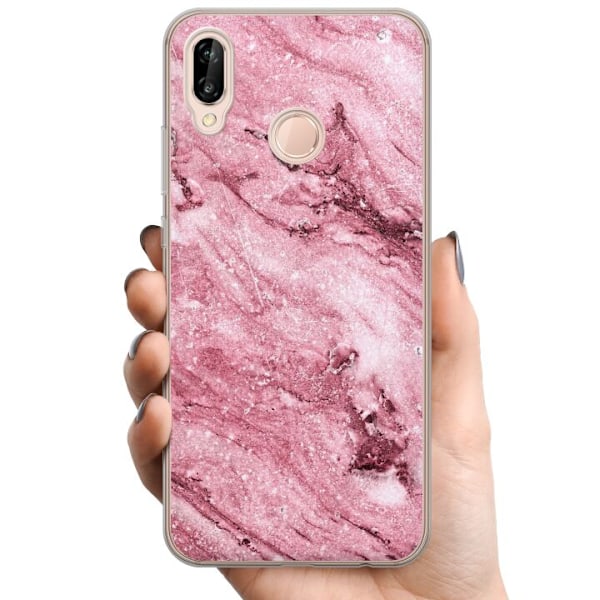Huawei P20 lite TPU Mobildeksel rosa