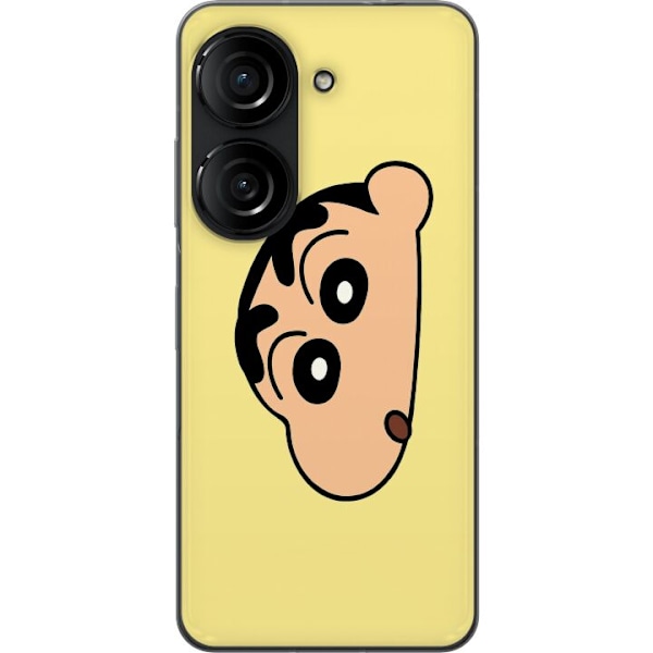 Asus Zenfone 10 Läpinäkyvä kuori Peeking Shinchan