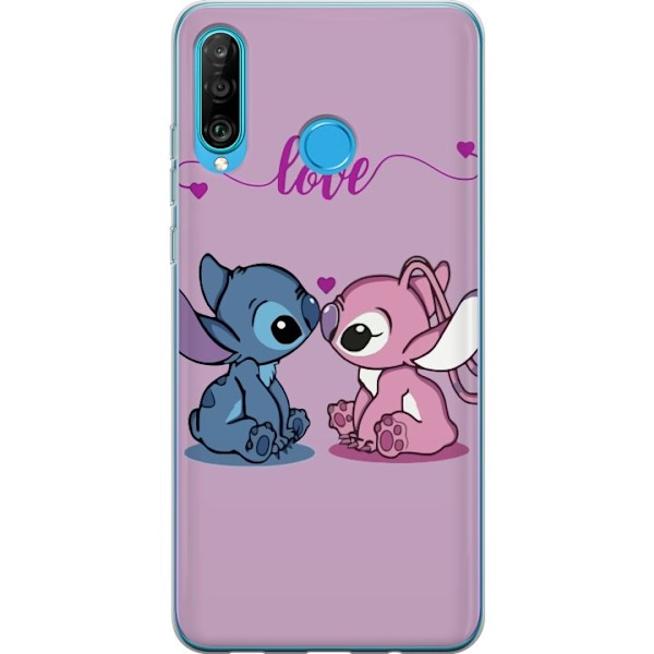 Huawei P30 lite Läpinäkyvä kuori Lilo & Stitch – Angel Edition