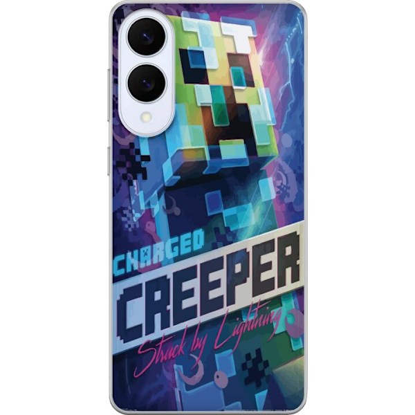 Samsung Galaxy S25 Edge Genomskinligt Skal Minecraft Creeper
