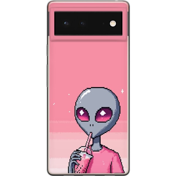 Google Pixel 6 Genomskinligt Skal Alien Smoothie