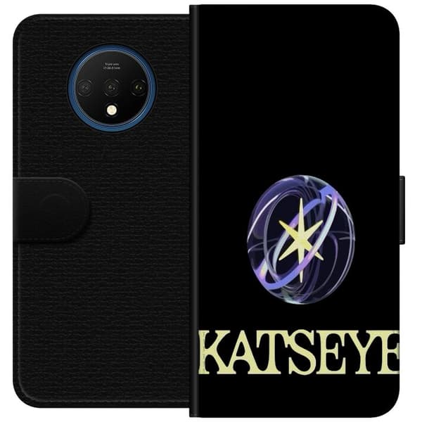Kompatibel Tegnebogsetui til OnePlus 7T KATSEYE logotyp sort