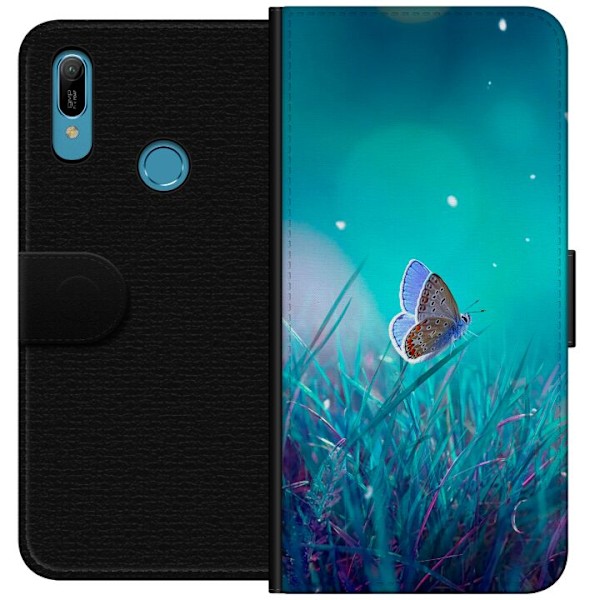 Huawei Y6 (2019) Tegnebogsetui Magisk Sommerfugl