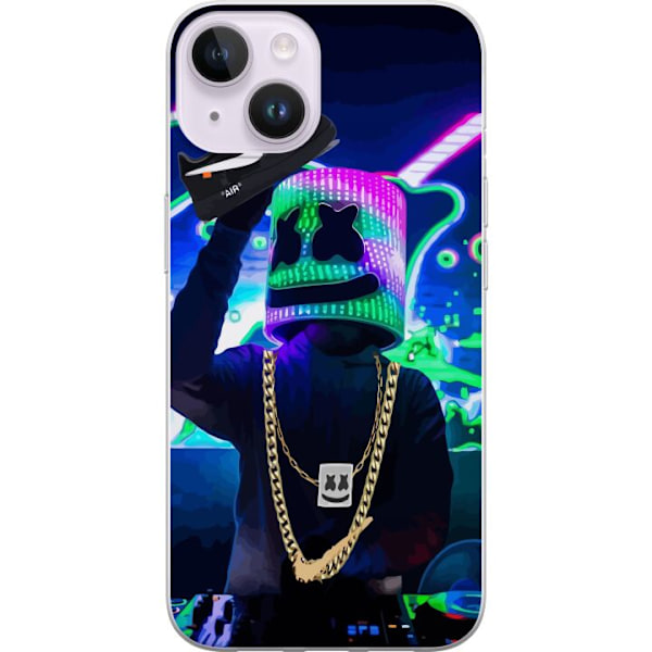 Apple iPhone 14 Läpinäkyvä kuori Marshmello | Fortnite