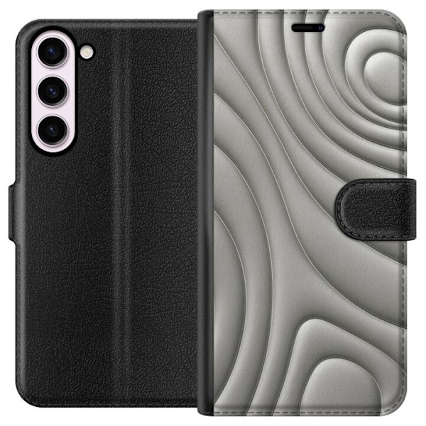 Samsung Galaxy S23+ Plånboksfodral Silver Waves