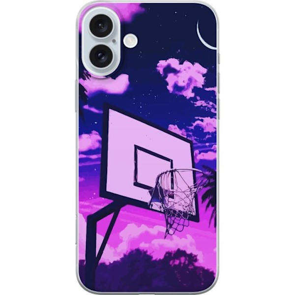 Apple iPhone 16 Plus Gennemsigtig cover Basketbold