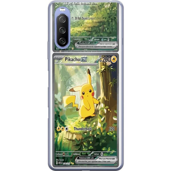 Kompatibelt Mobildeksel til Sony Xperia 10 III Lite Pikachu grønn