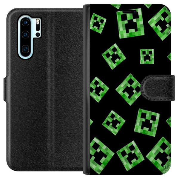 Kompatibelt Lommeboketui til Huawei P30 Pro Minecraft