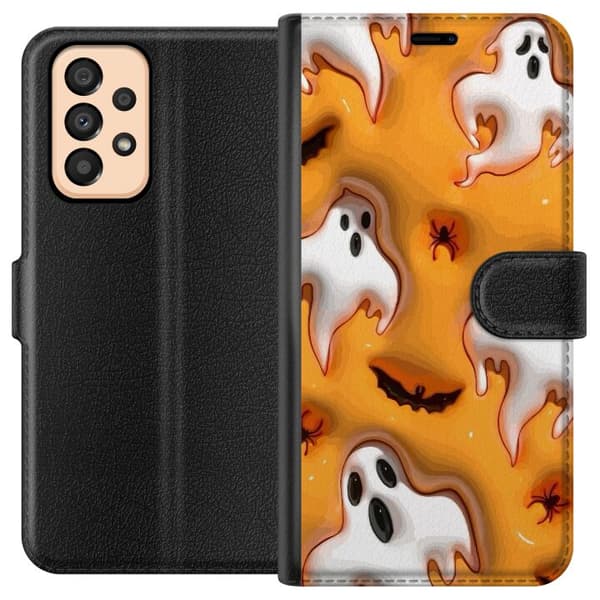 Kompatibelt Plånboksfodral till Samsung Galaxy A33 5G Halloween 3D 2024