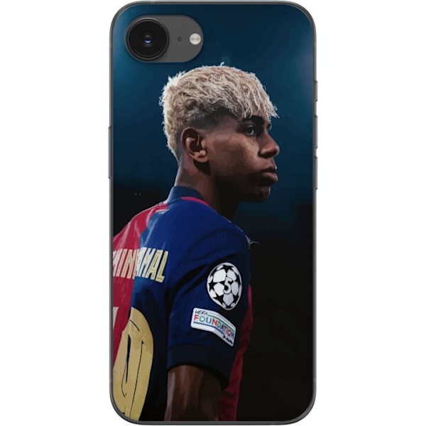 Apple iPhone 16e Gennemsigtig cover Lamine Yamal - Barcelonas Wunderkind i fokus