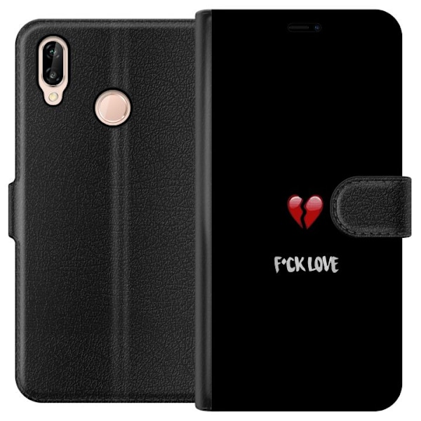 Huawei P20 lite Tegnebogsetui Valentinsdag