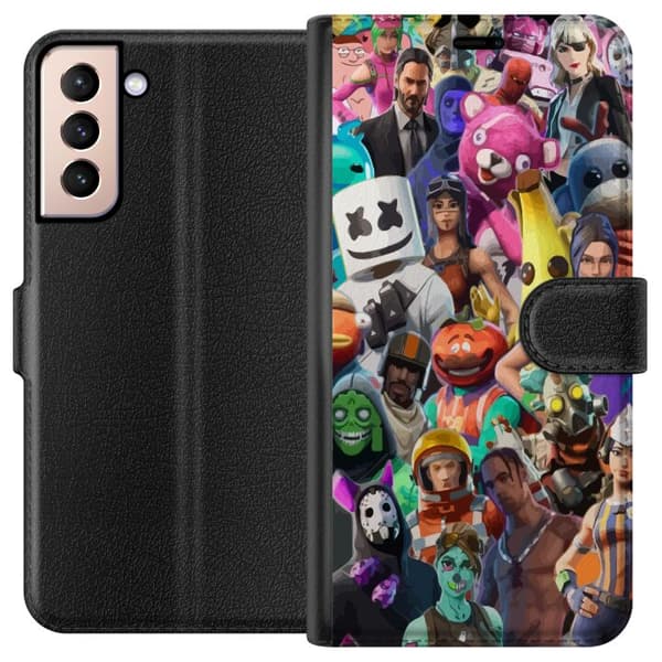 Kompatibelt Plånboksfodral till Samsung Galaxy S21 Fortnite