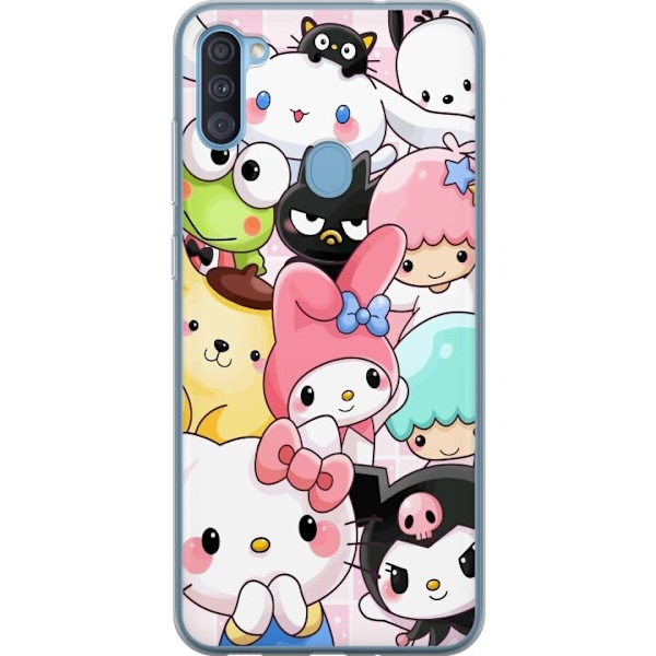 Samsung Galaxy A11 Genomskinligt Skal Kawaii Sanrio Crew