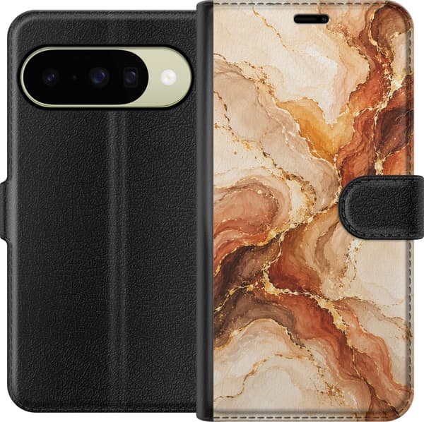 Kompatibelt Lommeboketui til Google Pixel 10 Høstagat beige