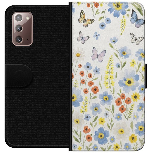 Samsung Galaxy Note20 Plånboksfodral Sommarblommor