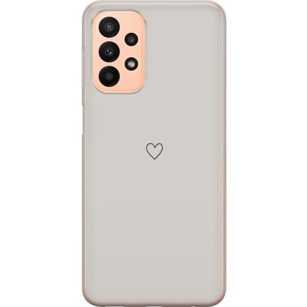 Kompatibelt Mobildeksel til Samsung Galaxy A23 Hjerte