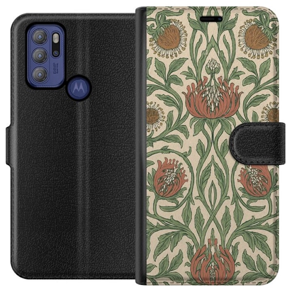 Motorola Moto G60S Tegnebogsetui Blad Detaljer