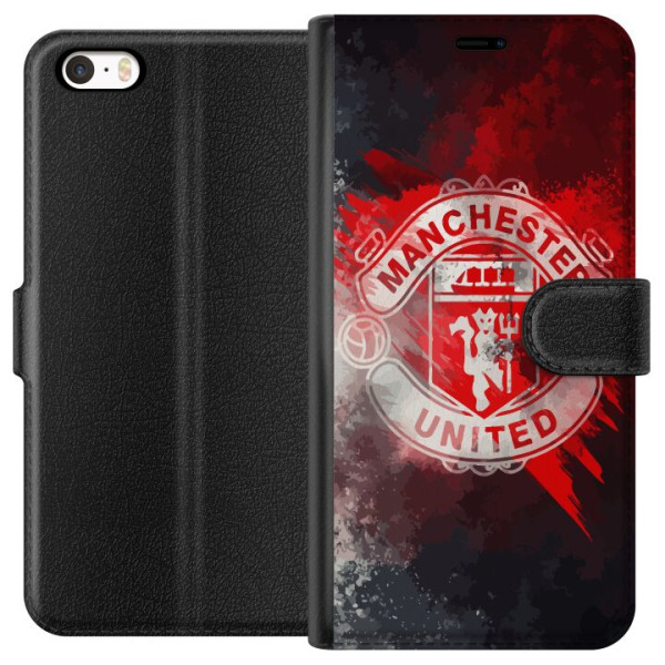 Apple iPhone SE (2016) Tegnebogsetui Manchester United FC