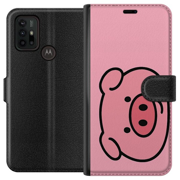 Motorola Moto G30 Lommeboketui Kawaii Piggy