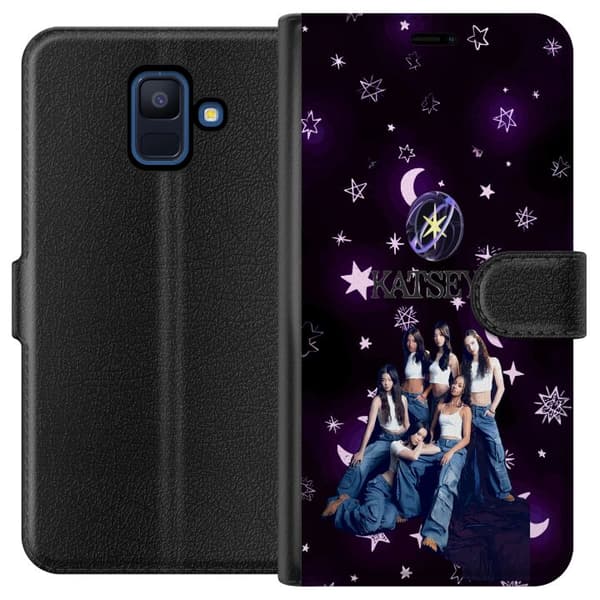 Kompatibelt Plånboksfodral till Samsung Galaxy A6 (2018) KATSEYE lila