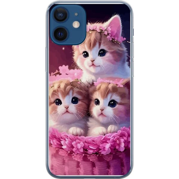 Kompatibelt Mobildeksel til Apple iPhone 12 mini Katter