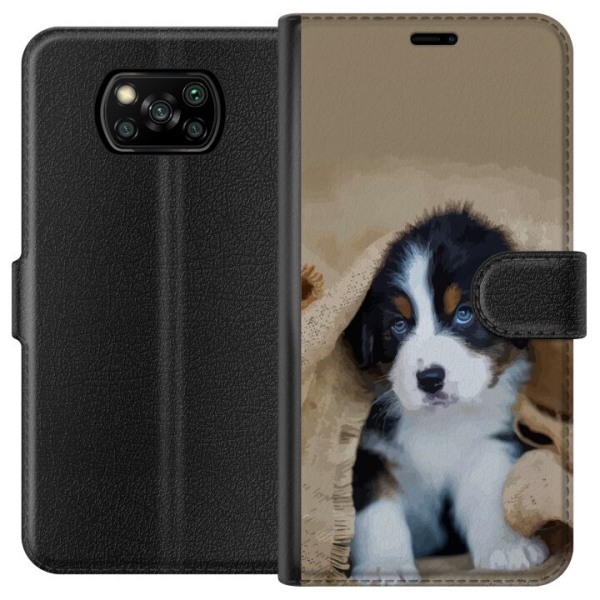 Xiaomi Poco X3 NFC Tegnebogsetui Hundebarn