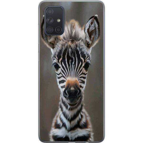 Samsung Galaxy A71 Läpinäkyvä kuori Giraffi Eläinaihe Afrikka Luonto Graafinen Kuva Savanni Villieläimet Suosittu Seinätaide Eksoottinen Teema