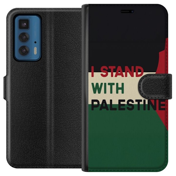 Motorola Edge 20 Pro Lompakkokotelo Pysähdy Palestiinan puole