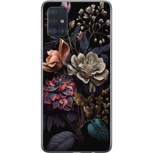 Samsung Galaxy A51 Genomskinligt Skal Blommor