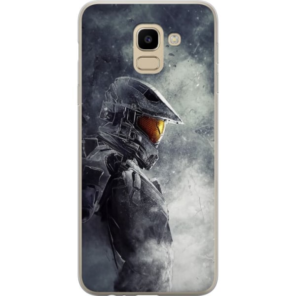 Samsung Galaxy J6 Gennemsigtig cover Fortnite - Master Chief