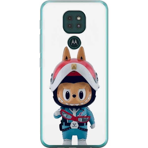Motorola Moto G9 Play Läpinäkyvä kuori How2work Labubu hirviöt x Ultraman Blue -hahmo