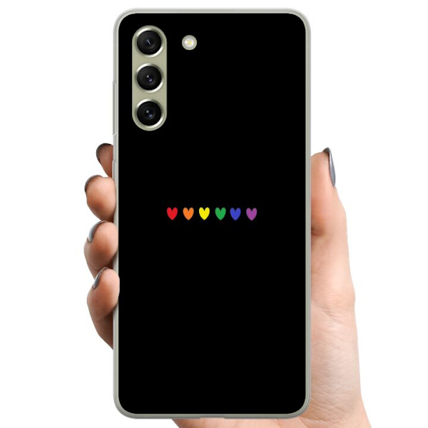 Samsung Galaxy S21 FE 5G TPU Matkapuhelimen kuori Ylpeä Sydämet