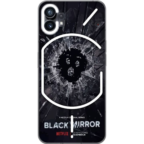 Nothing Phone (1) Genomskinligt Skal Black Mirror Sci-Fi Netfl