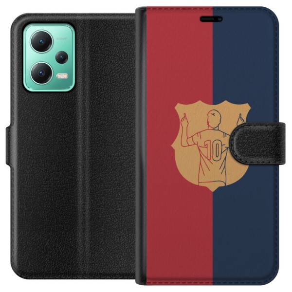 Xiaomi Redmi Note 12 Plånboksfodral FC Barcelona