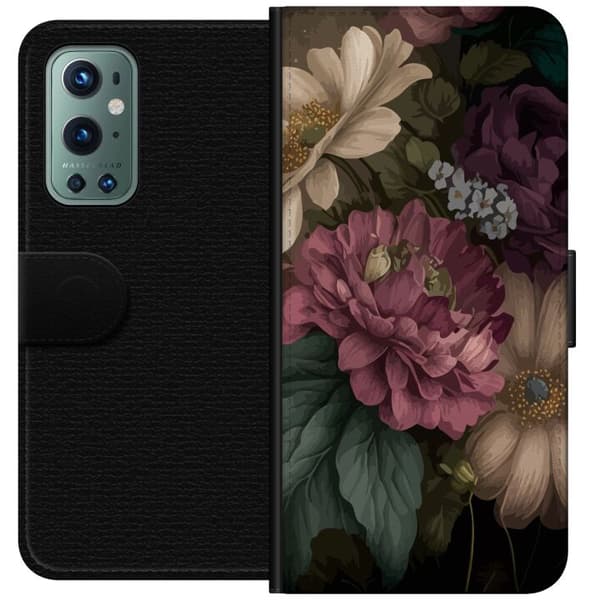 Kompatibelt Plånboksfodral till OnePlus 9 Pro Blommor