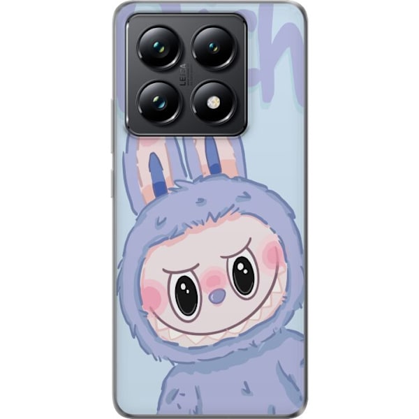 Xiaomi 14T Gennemsigtig cover Blå Kanin Labubu