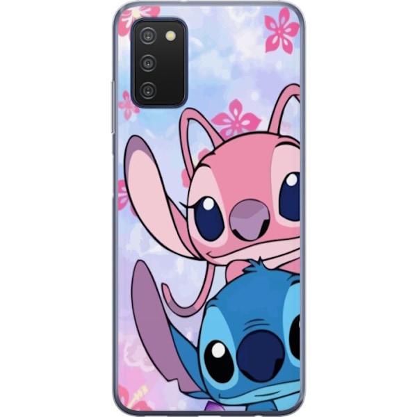 Samsung Galaxy A03s Genomskinligt Skal Stitch & Angel