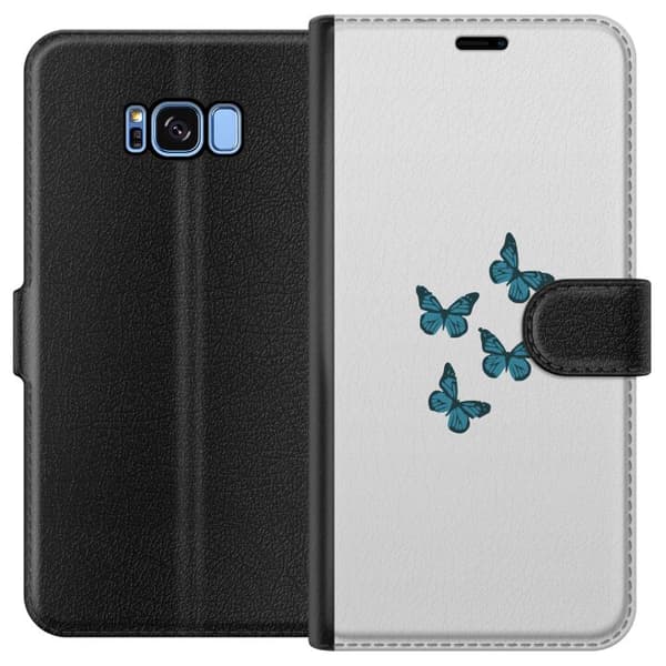 Kompatibelt Lommeboketui til Samsung Galaxy S8 Fluer