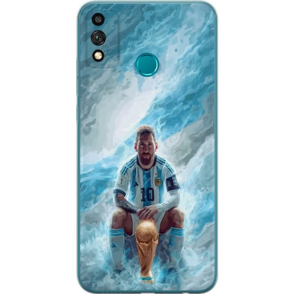 Kompatibelt Mobildeksel til Honor 9X Lite Lionel Messi Världsmästare blå