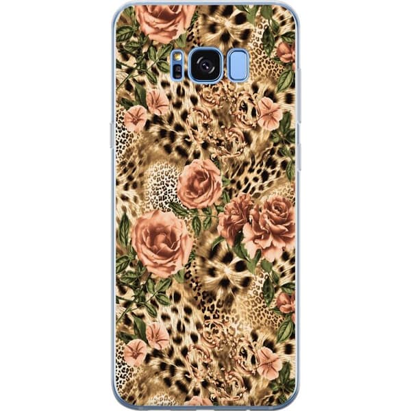 Kompatibelt Mobilskal till Samsung Galaxy S8 Bruna leopardrosor brun