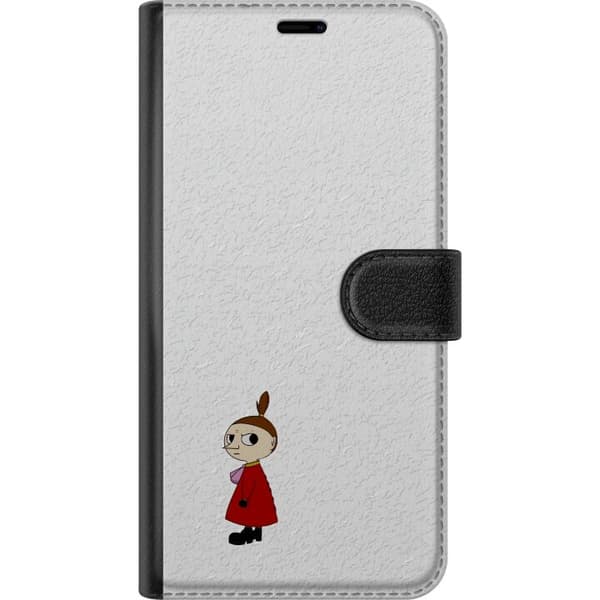 Kompatibelt Plånboksfodral till Apple iPhone 8 Plus Kaxig figur på vit bakgrund vit