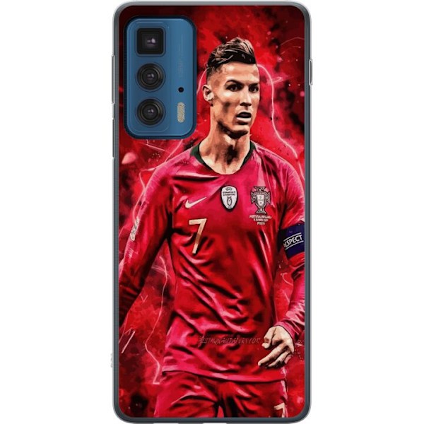 Motorola Edge 20 Pro Läpinäkyvä kuori Ronaldon Taidot - CR7