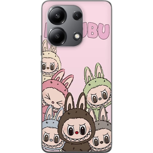 Xiaomi Redmi Note 13 4G Läpinäkyvä kuori Labubu Classics