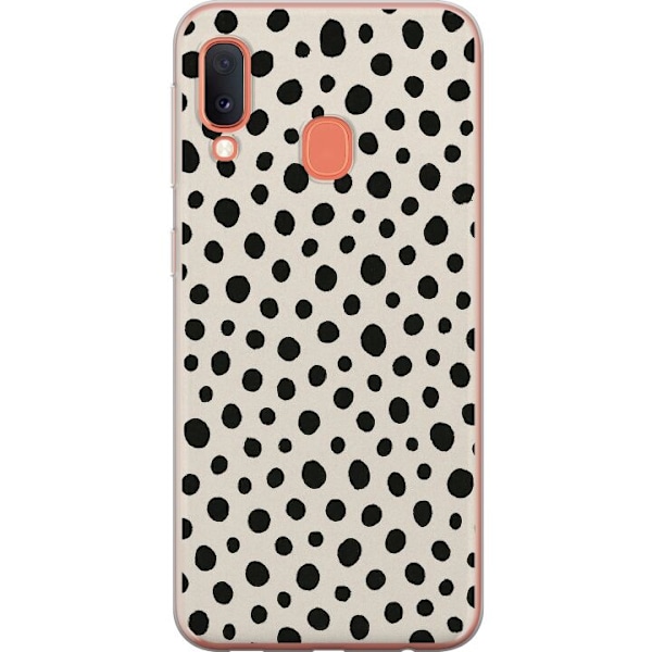 Samsung Galaxy A20e Gennemsigtig cover Dot Dance