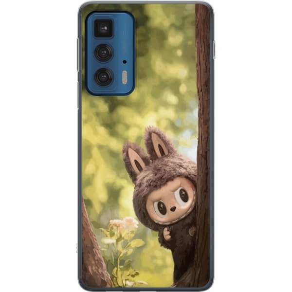 Motorola Edge 20 Pro Läpinäkyvä kuori Labubu Graffiti Vibes