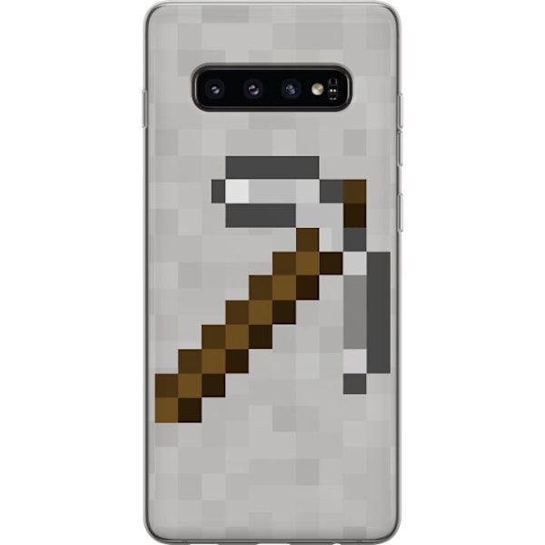 Samsung Galaxy S10 Genomskinligt Skal Minecraft Tools
