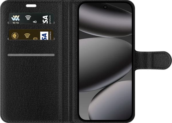 Kompatibel Tegnebogsetui til Google Pixel 10 Pro Gult årstal - Gule tal, der danner 1940 omkring en lodret gul stribe på sort baggrund sort