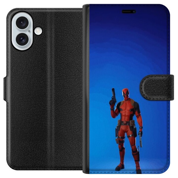 Apple iPhone 16 Plus Lompakkokotelo Fortnite - Spider-Man