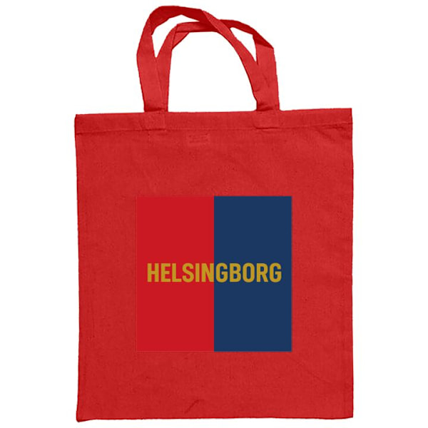 Kangaskassi | Kestävä Ostoskassi Kangasta Helsingborg - jalkapallo Punainen one size